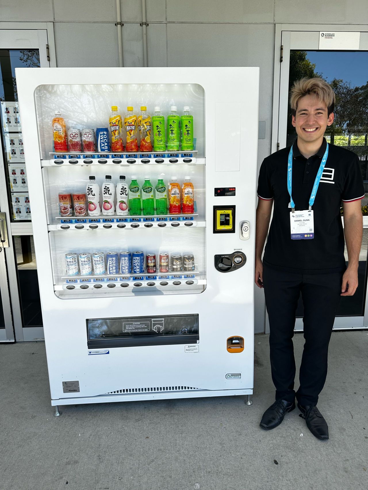 Asian drinks vending machine at QASMT